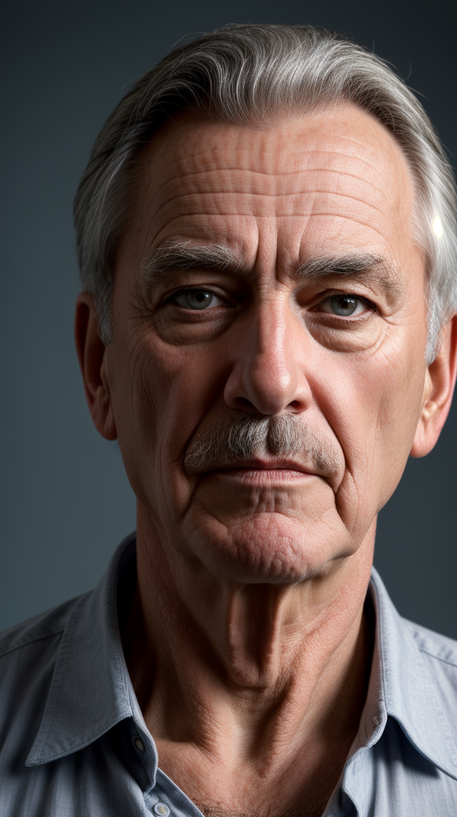 00003-1826437017-Old man, solo, short hair, grey hair, looking at viewer, blue background, simple background, closed mouth, upper body,  _lora_ep.png